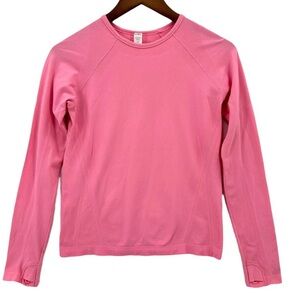 Athleta Kids Vibrant Pink Long Sleeve Tee